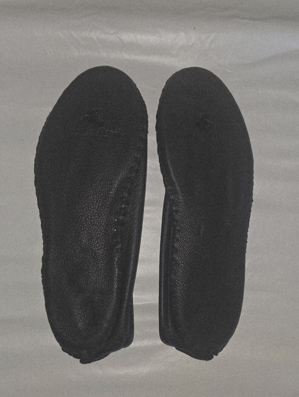 New Hides in Hand Black Deerskin Leather Ballerina Flats sz 10 Womans - Picture 2 of 4